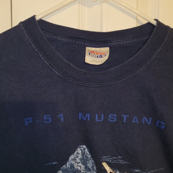 P-51 Mustang Aircraft Graphic Design T Shirt Size XL - Picture 5 of 6